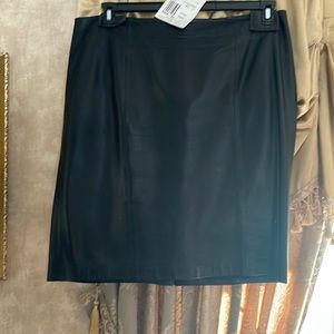 Talbots genuine leather skirt size 18